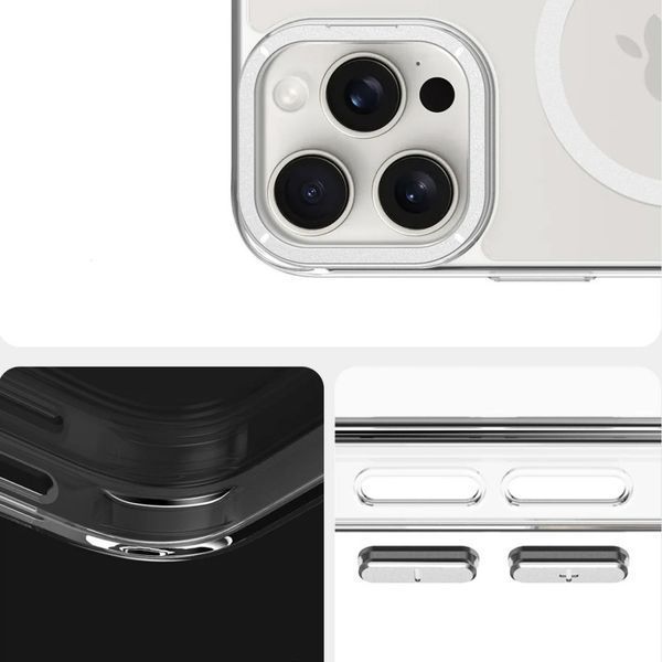Чохол TPU Space Case Apex with MagSafe для Apple iPhone 16 Pro (6.3") Silver 345822 фото