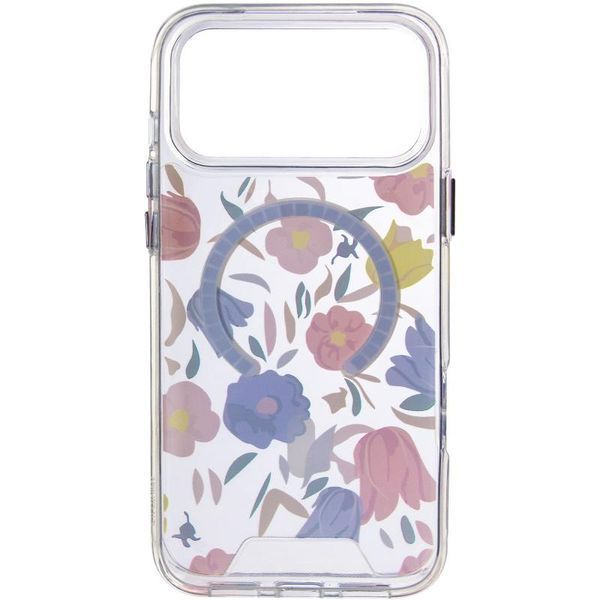 TPU+PC чохол Clear Garden with MagSafe для Apple iPhone 17 Pro (6.3") Tropical Art 402273 фото