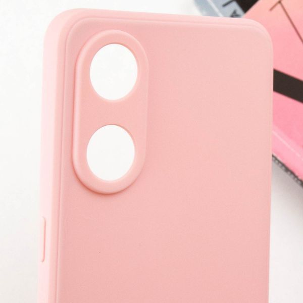 Силіконовий чохол Candy Full Camera для Oppo Reno 8 T 4G Рожевий / Pink Sand 286348 фото
