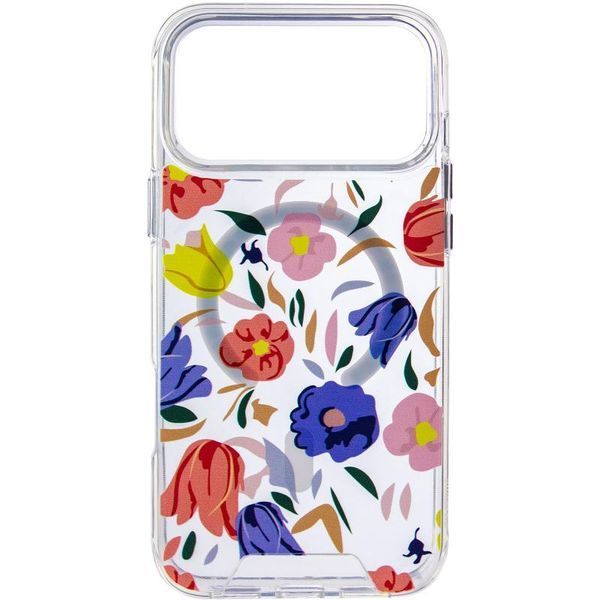 TPU+PC чохол Clear Garden with MagSafe для Apple iPhone 17 Pro (6.3") Tropical Art 402273 фото