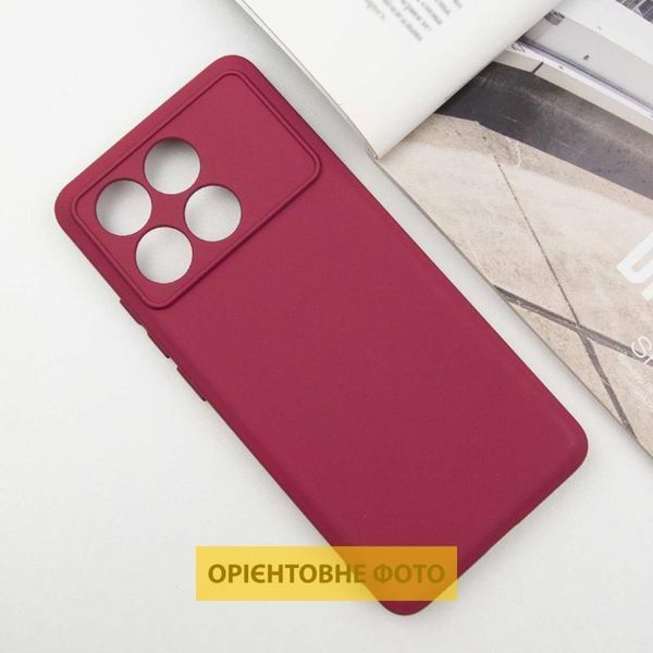 Чохол TPU GETMAN Liquid Silk Full Camera для Xiaomi Poco X6 / Note 13 Pro 5G Бордовий / Marsala 397750 фото