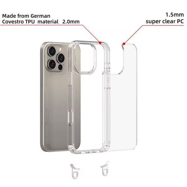 Чохол TPU Transparent with Straps для Apple iPhone 13 Pro Max (6.7") Light Purple 312905 фото