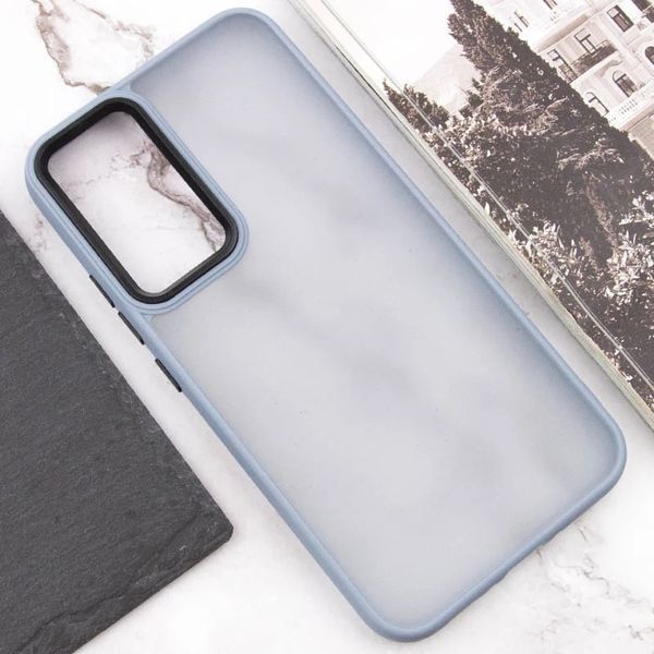 Чохол TPU+PC Lyon Frosted для Samsung Galaxy S23 Ultra Sierra Blue 326158 фото