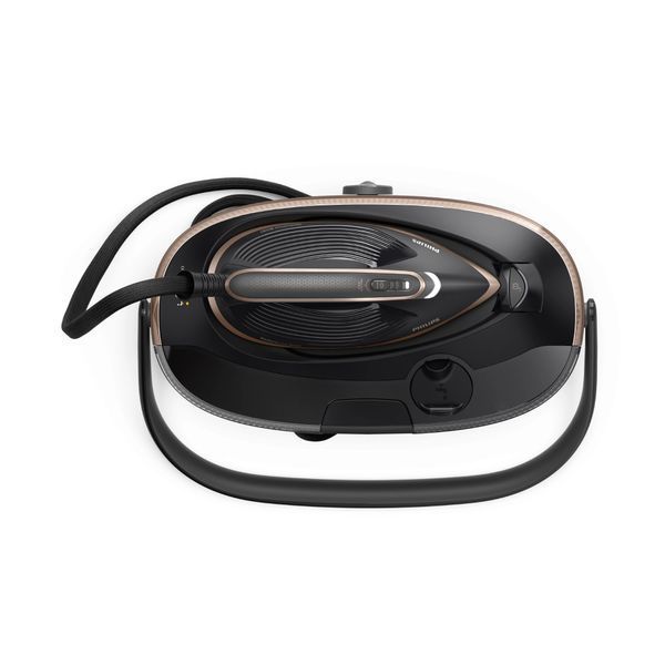 Парогенератор Philips PerfectCare 8000, 3120Вт, 1400мл, паровий удар -800гр, верт. відпарювання, нерж. сталь, чорний 399904 фото