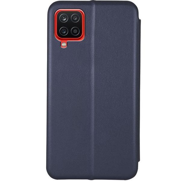 Шкіряний чохол (книжка) Classy для Samsung Galaxy A12 Темно-синій 254526 фото