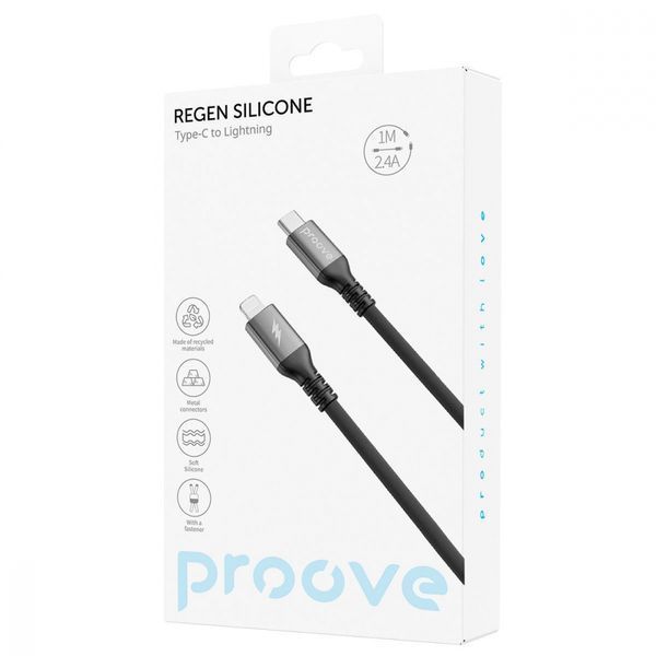 Кабель Proove ReGen Silicone Type-C to Lightning (1m) (CCRS60002102) white 361509 фото