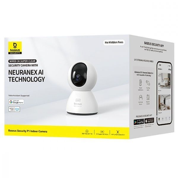Камера Baseus Security P1 Indoor 3K (S0TV012132) White 347078 фото
