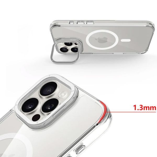 Чохол TPU Space Case Apex with MagSafe для Apple iPhone 16 Pro (6.3") Silver 345822 фото