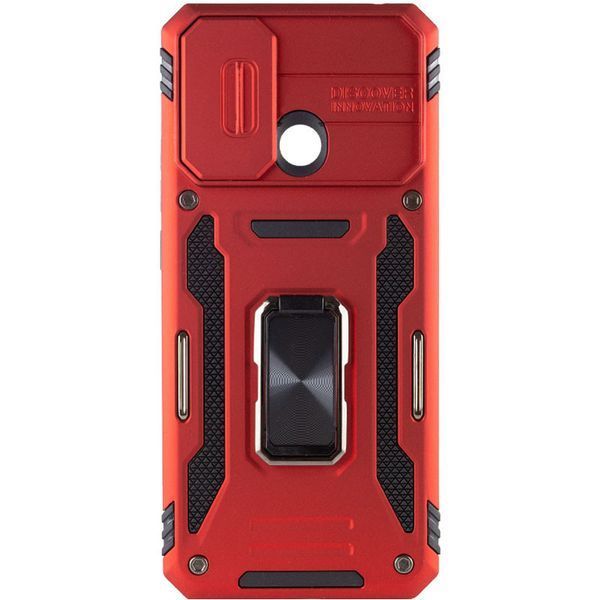 Ударостійкий чохол Camshield Army Ring для Xiaomi Redmi 9C / 10A Червоний / Red 259240 фото