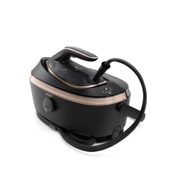 Парогенератор Philips PerfectCare 8000, 3120Вт, 1400мл, паровий удар -800гр, верт. відпарювання, нерж. сталь, чорний 399904 фото