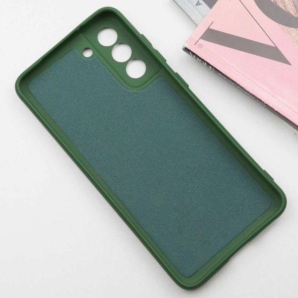 Чохол TPU GETMAN Liquid Silk Full Camera для Samsung Galaxy S22+ Зелений / Dark green 397570 фото