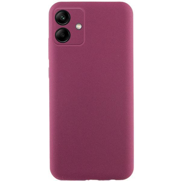Чохол TPU GETMAN Liquid Silk Full Camera для Samsung Galaxy A06 Бордовий / Marsala 323930 фото