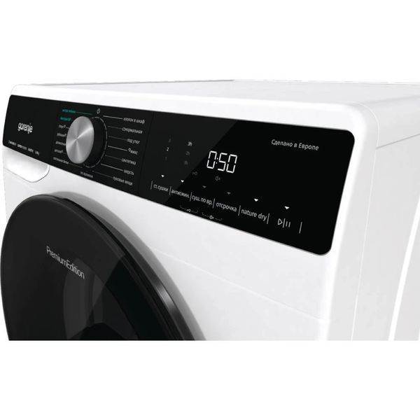 Сушильна машина Gorenje тепловий насос, 9кг, A++, 60см, дисплей, 15 програм, підсвітка барабану, білий (DNS92) 374458 фото