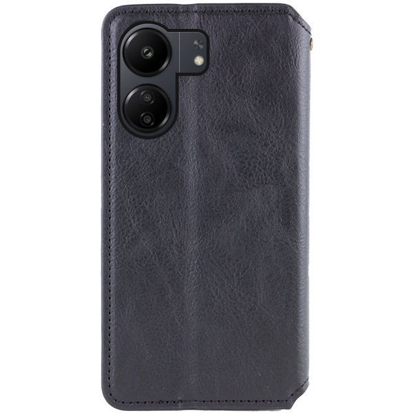 Шкіряний чохол книжка GETMAN Cubic (PU) для Xiaomi Redmi 13C / Poco C65 Чорний 284420 фото