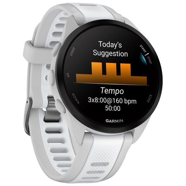 Смарт-годинник Garmin Forerunner 165 Music Mist Gray/Whitestone (010-02863-31) 344125 фото