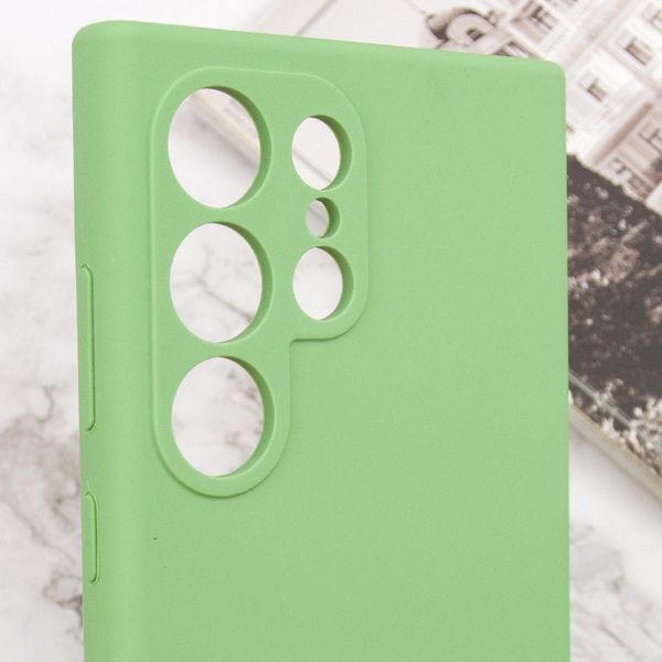 Чохол Silicone Cover Lakshmi Full Camera (AAA) для Samsung Galaxy S24 Ultra М'ятний / Mint 286930 фото