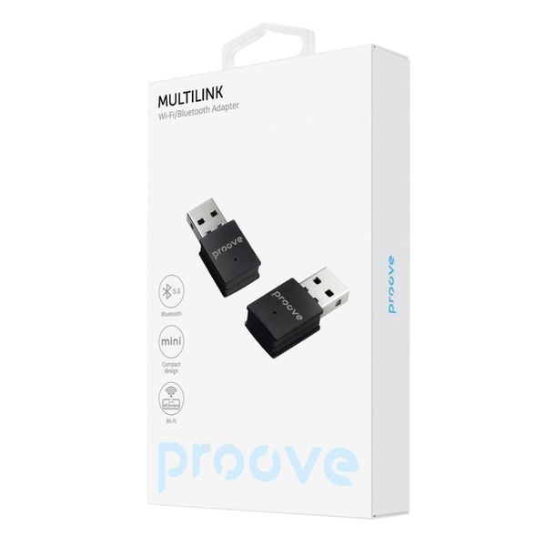 Бездротовий адаптер Proove Multilink Bluetooth + WIFI (HBPG00001001) black 338674 фото