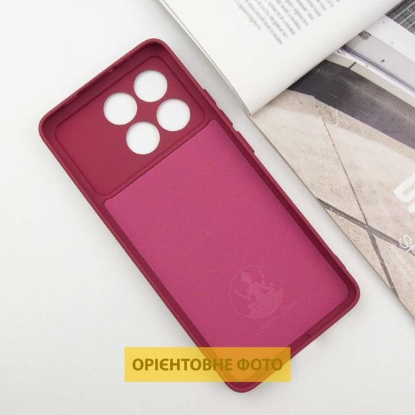 Чохол TPU GETMAN Liquid Silk Full Camera для Xiaomi Poco X6 / Note 13 Pro 5G Бордовий / Marsala 397750 фото