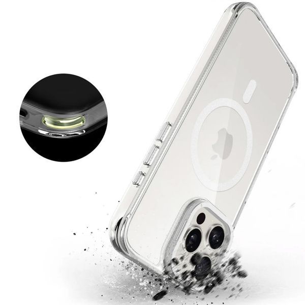 Чохол TPU Space Case Apex with MagSafe для Apple iPhone 16 Pro (6.3") Silver 345822 фото