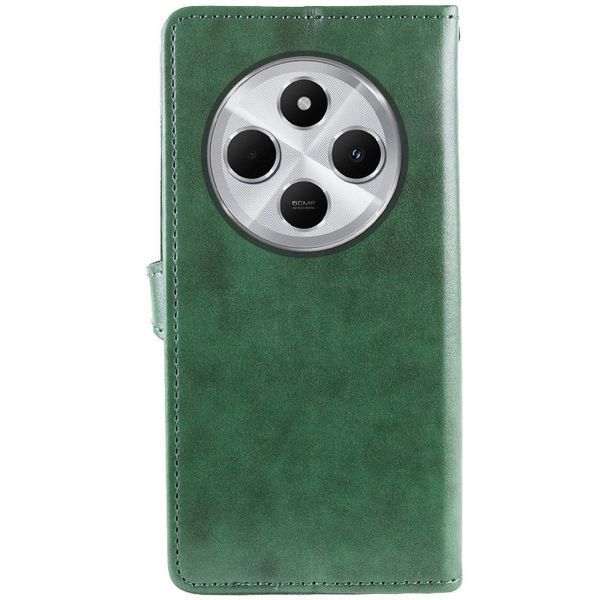 Шкіряний чохол книжка GETMAN Gallant (PU) для Xiaomi Redmi 14C / Poco C75 Зелений 324638 фото
