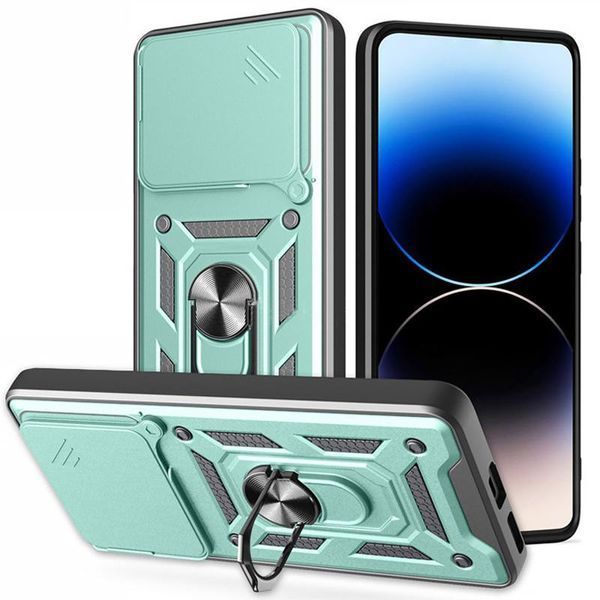 Чохол Ummi Camshield Serge Ring для Xiaomi Poco F7 Зелений 400777 фото