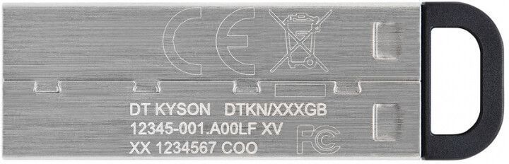Флеш-накопичувач USB3.2 256GB Kingston DataTraveler Kyson (DTKN/256GB) Silver/Black 288189 фото