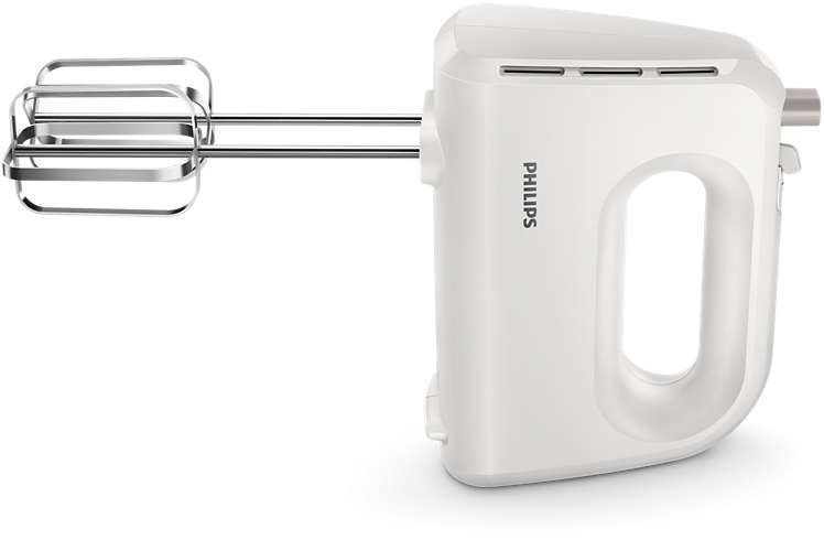 Міксер Philips ручний Daily Collection 300Вт, насадки-2, турборежим, білий (HR3705/00) 367379 фото
