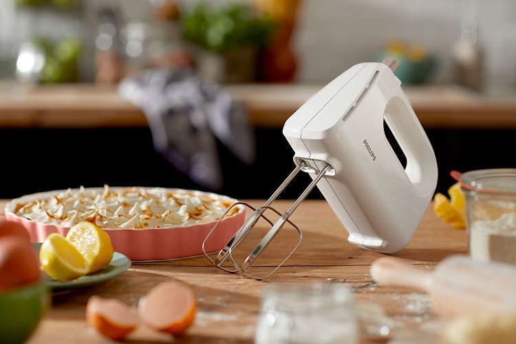 Міксер Philips ручний Daily Collection 300Вт, насадки-2, турборежим, білий (HR3705/00) 367379 фото