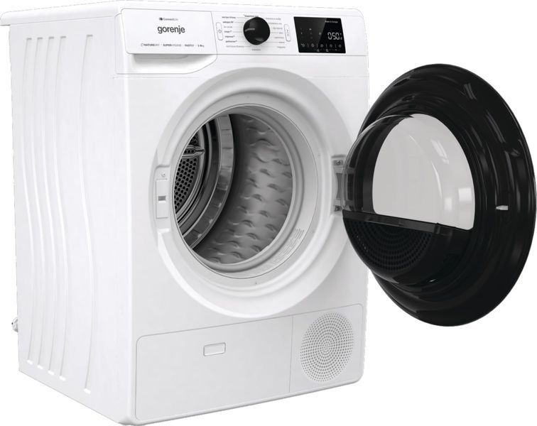 Сушильна машина Gorenje тепловий насос, 9кг, A++, 60см, дисплей, 16 програм, Wi-Fi, білий (DPNE92GNLWIFI) 375574 фото