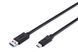 Кабель DIGITUS USB-C > USB-A заряджання/синхронізації, Type-C, 1м, чорний (AK-300136-010-S) 368359 фото 2