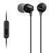 Навушники In-ear Sony MDR-EX15AP 3.5 mini-jack, Mic, Чорний (MDREX15APB.CE7) 371427 фото 1