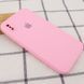 Чохол Silicone Case Square Full Camera Protective (AA) для Apple iPhone XS / X (5.8") Рожевий / Light pink 215958 фото 2