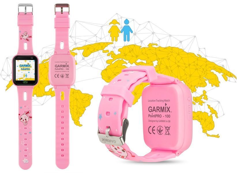 Смарт-годинник Для дітей GARMIX PointPRO-100 PINK (Рожевий) 275361 фото