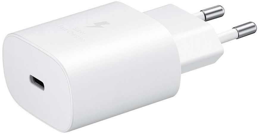 Зарядний Пристрій Samsung 25W EP-TA800NWEGRU Travel Adapter (w/o Cable) White 188971 фото