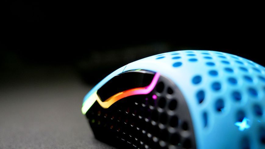 Миша Xtrfy M4, USB-A, RGB, Miami Blue (XG-M4-RGB-BLUE) 372481 фото