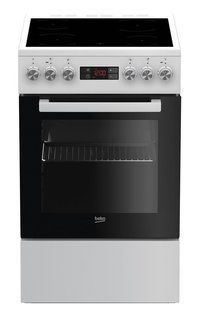 Плита Beko електрична склокерамічна, 60л, 50x60см, дисплей, конвекція, білий (FSM57300GW) 375672 фото