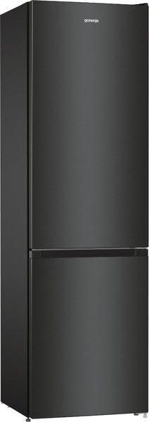 Холодильник з нижн. мороз. камерою Gorenje, 200х60х60см, 2 двері, 235( 96)л, А++, NoFrost+ , LED дисплей, Зона св-ті, чорний (NRK6202EBXL4) 375362 фото
