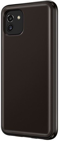 Чохол-накладка Samsung A03 Soft Clear Cover EF-QA035TBEGRU Black 240712 фото