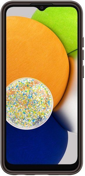 Чохол-накладка Samsung A03 Soft Clear Cover EF-QA035TBEGRU Black 240712 фото