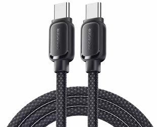 Кабель ESSAGER Jelly Bean Type-C-Type-C 100W Magnetic Data Cable 1M (EXCTT1-TD01-P) Black 317295 фото