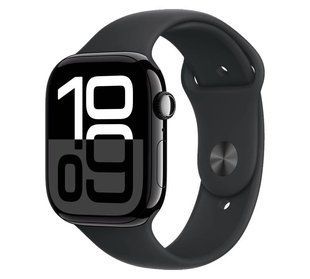 Смарт-годинник Apple Watch Series 10 GPS 46mm Jet Black Aluminium Case with Black Sport Band M/L MWWQ3 320054 фото