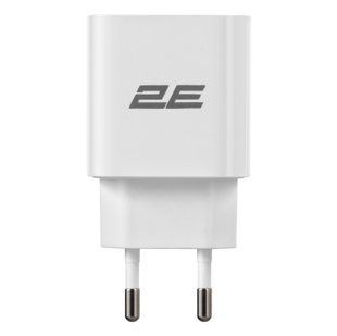 Зарядний пристрій мережевий 2E 30Вт USB-C PD, білий (2E-WC1USBC30W-W) 364444 фото