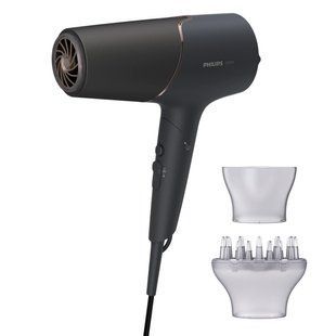 Фен Philips 5000 Series, 2300&nbsp;Вт, 3 режими, дифузор, іоніз-я, хол. обдув, чорний (BHD538/30) 366289 фото