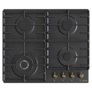 Варильна поверхня Gorenje газова, 60см, чавун, чорний (GW642CLB) 366499 фото