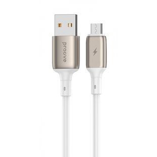 Кабель Proove Flex Metal Micro USB 2.4A (1m) (CCFM20001302) White 286731 фото