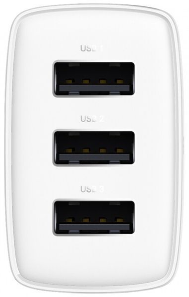 Зарядний Пристрій Baseus Compact 17W (3USB) (CCXJ020102) White 261199 фото