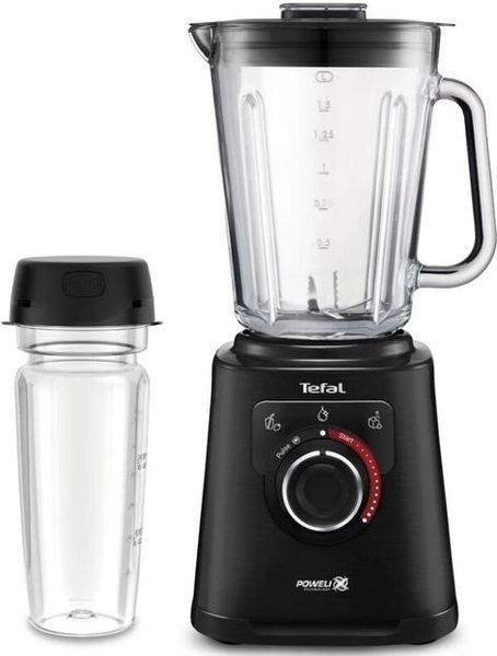 Блендер Tefal стаціонарний Perfectmix+ 1200Вт, чаша-2000мл, ємність для смузі, скло, чорний (BL87G831) 369126 фото