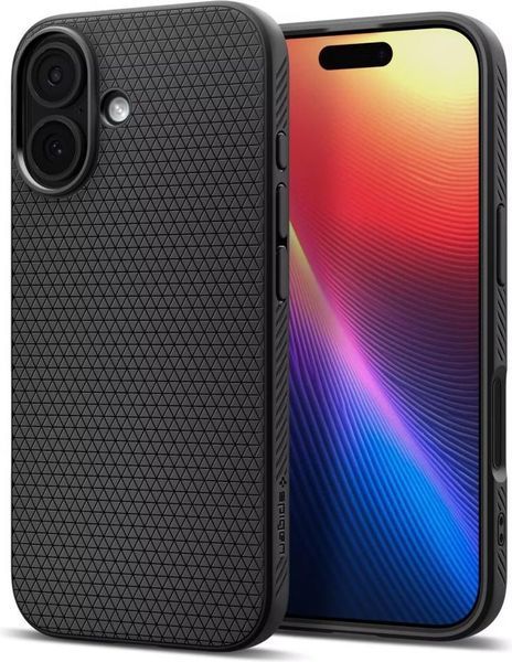 Чохол Spigen для iPhone 17, Liquid Air, Matte Black (ACS10369) 395543 фото