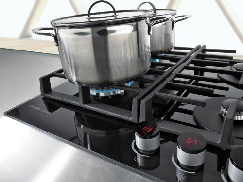 Варильна поверхня Gorenje газова на склі, 60см, чавун, чорний (GKTW642SYB) 369535 фото