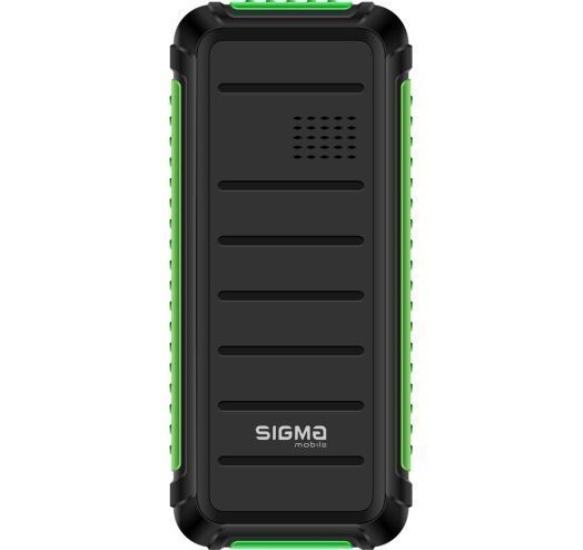 Телефон Sigma Mobile X-Style 18 Track Black/Green 140376 фото